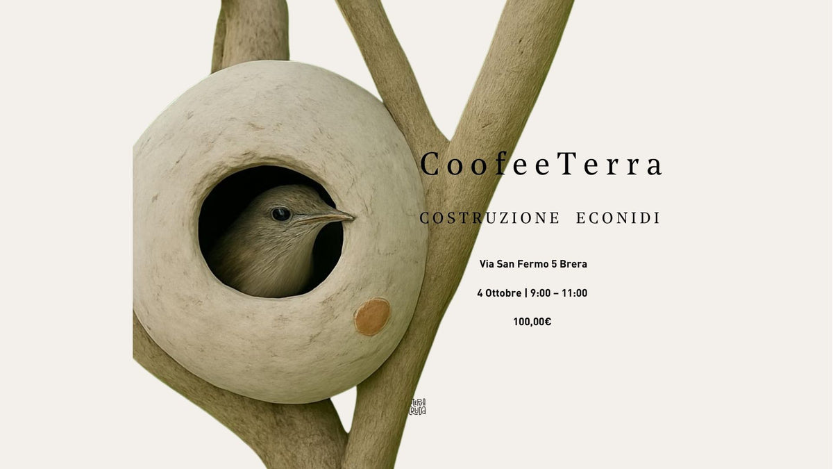 Fai il tuo ECONidi con La Terra Cruda® a Milano mentre ti godi un CoofeeTerra.