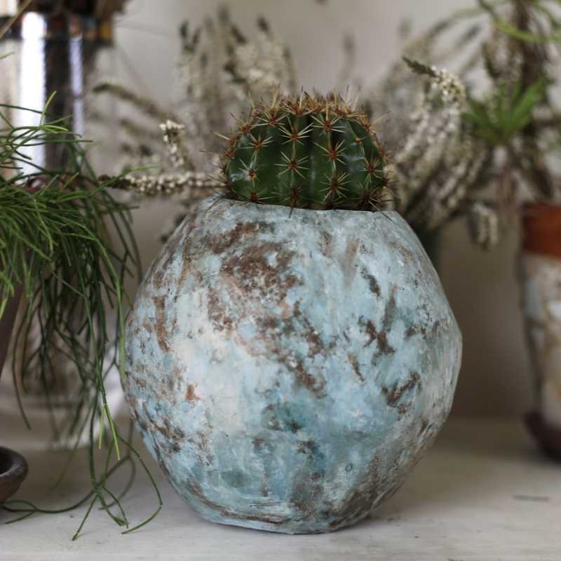 Vaso Luna in Terra Cruda Lisciato a Pietra d’Agata | Terra Cruda®